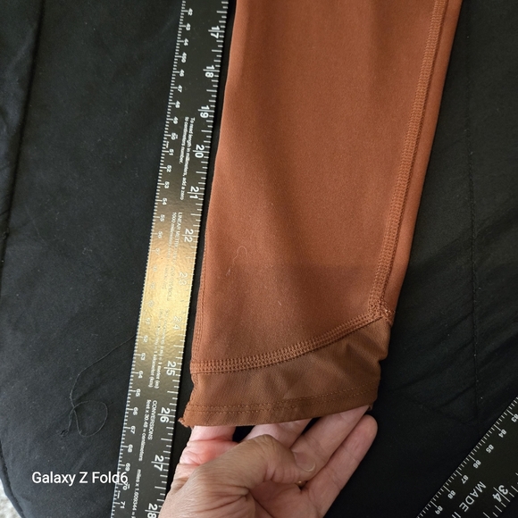 All In Motion Earth Brown High-Rise Pocketed Leggings XS | Eco Athletic‎ Yoga - Picture 8 of 9